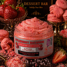 STRAWBERRY MACAROON EXFOLIATING BODY SCRUB