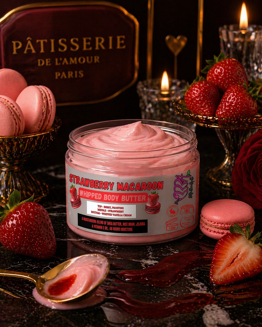STRAWBERRY MACAROON WHIPPED BODY BUTTER