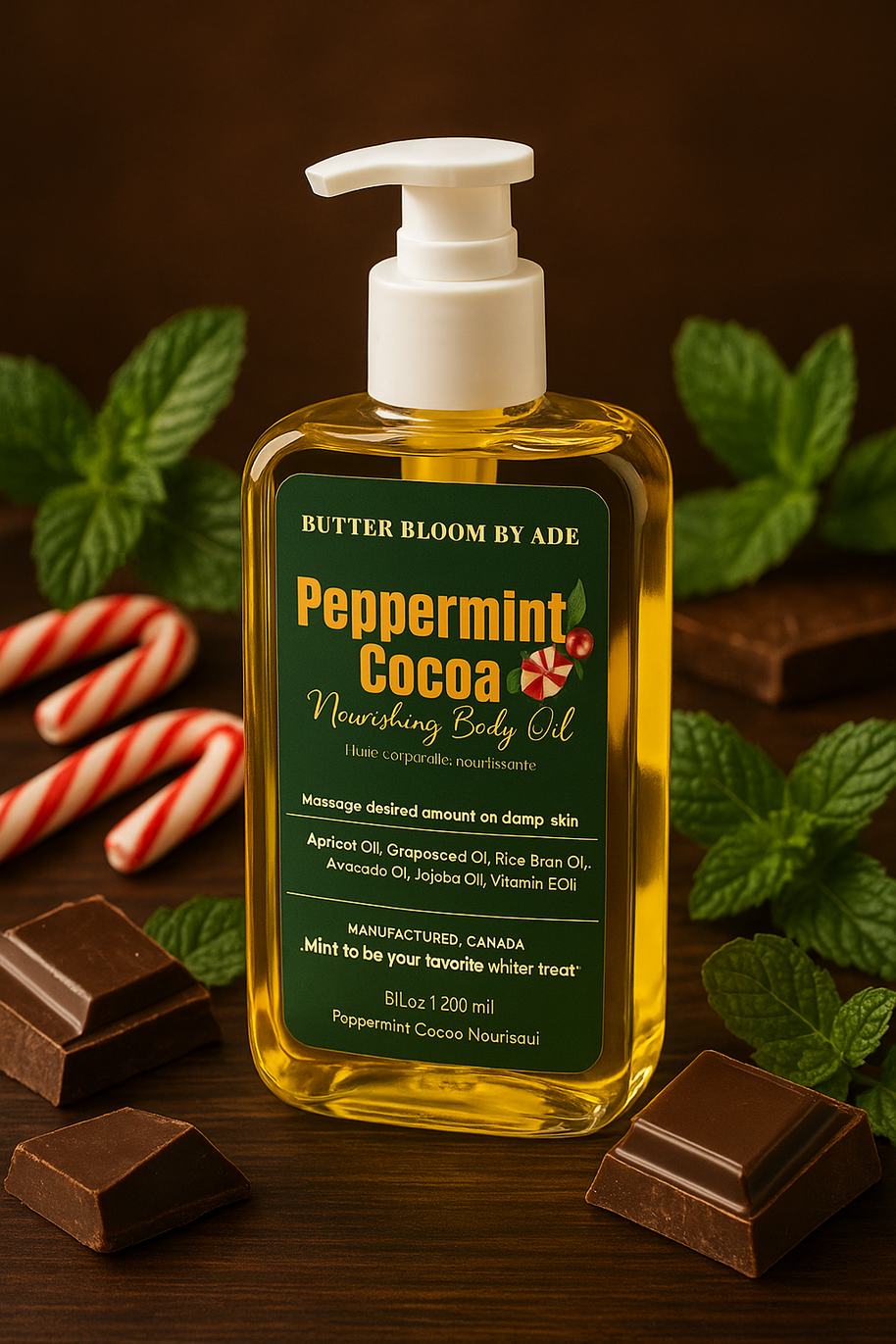 Peppermint Cocoa Body Oil