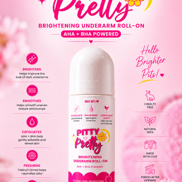 Pitty Pretty™ Brightening Underarm Roll-On