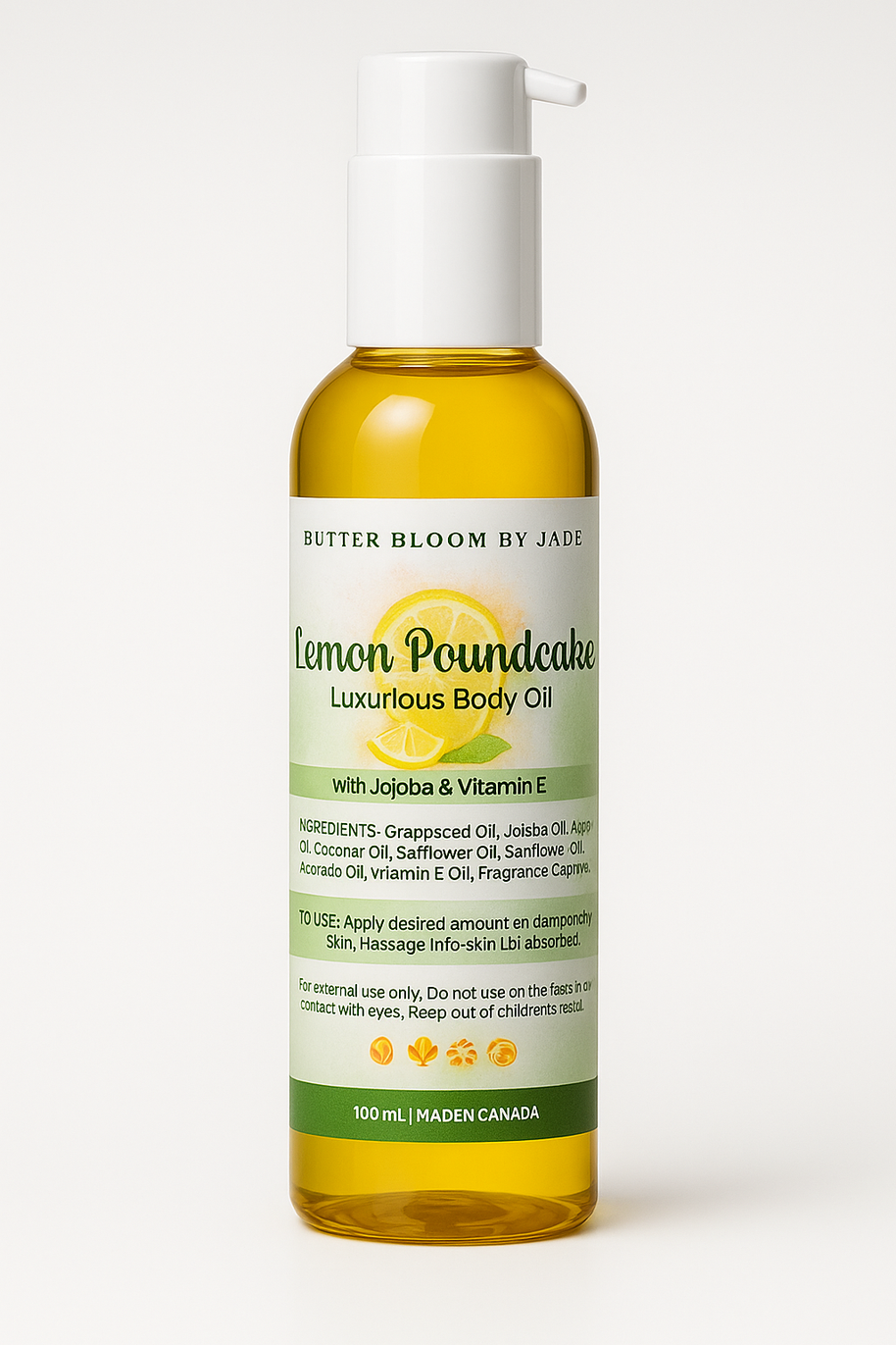 Lemon Poundcake Luxurious Body Oil 🍋✨