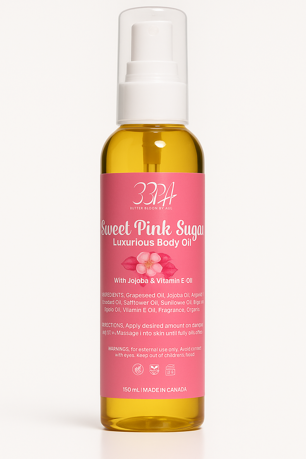 Sweet Pink Sugar Luxurious Body Oil 🍬🍎