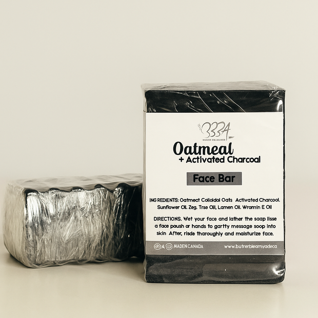 Oatmeal + Activated Charcoal Face Bar