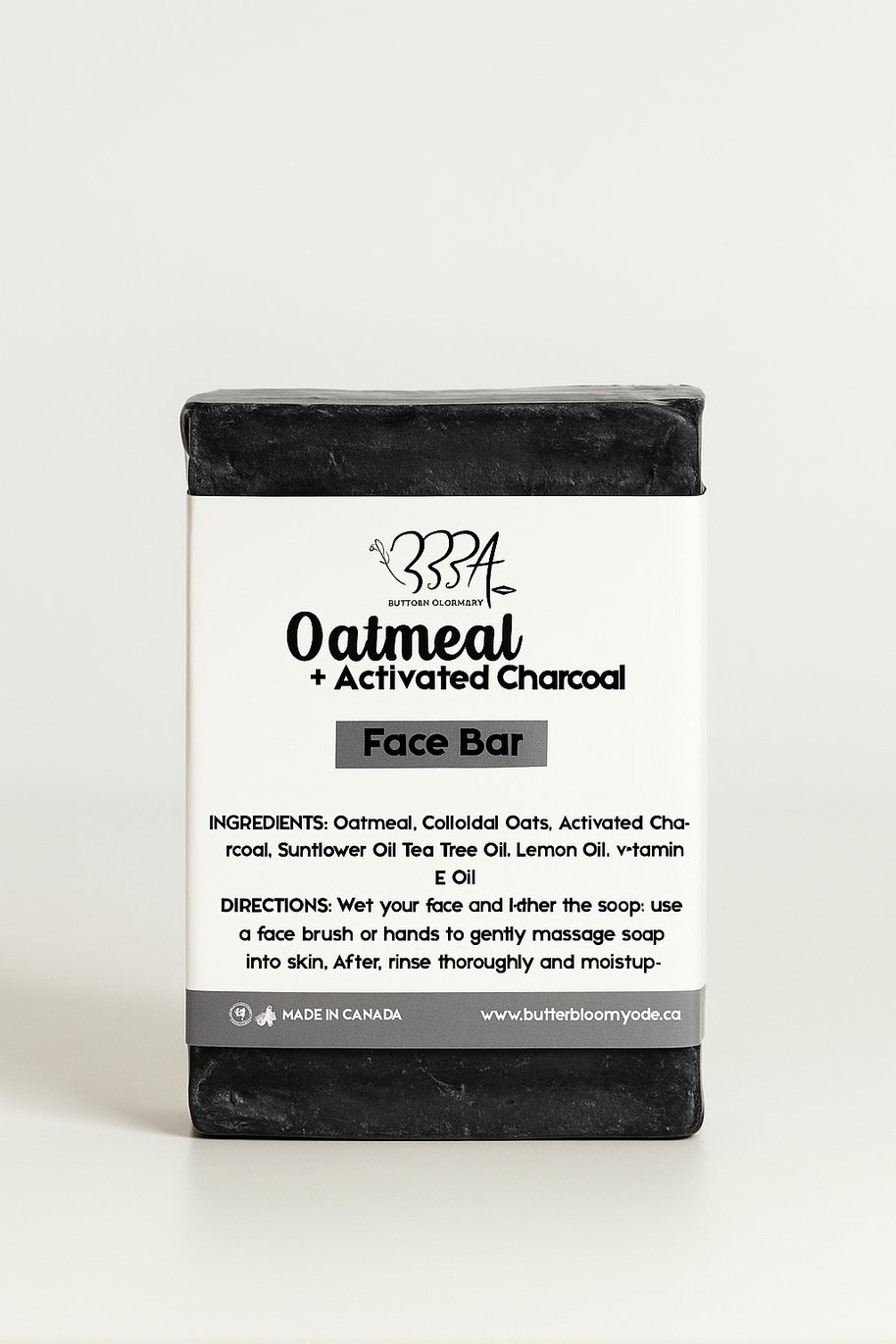 Oatmeal + Activated Charcoal Face Bar