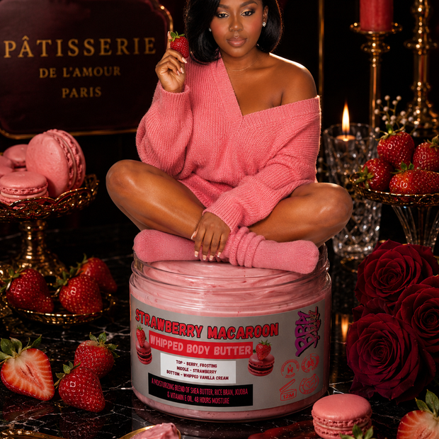 STRAWBERRY MACAROON WHIPPED BODY BUTTER