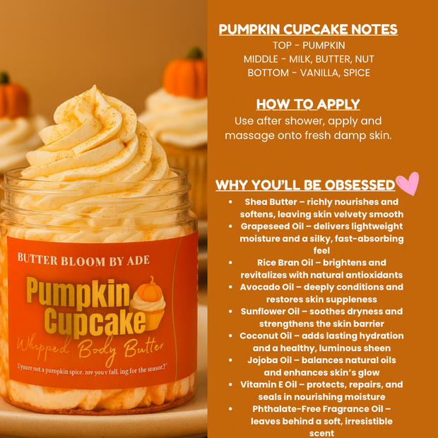 Pumpkin Cupcakes Whipped Body Butter