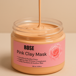 Rose Pink Clay Mask